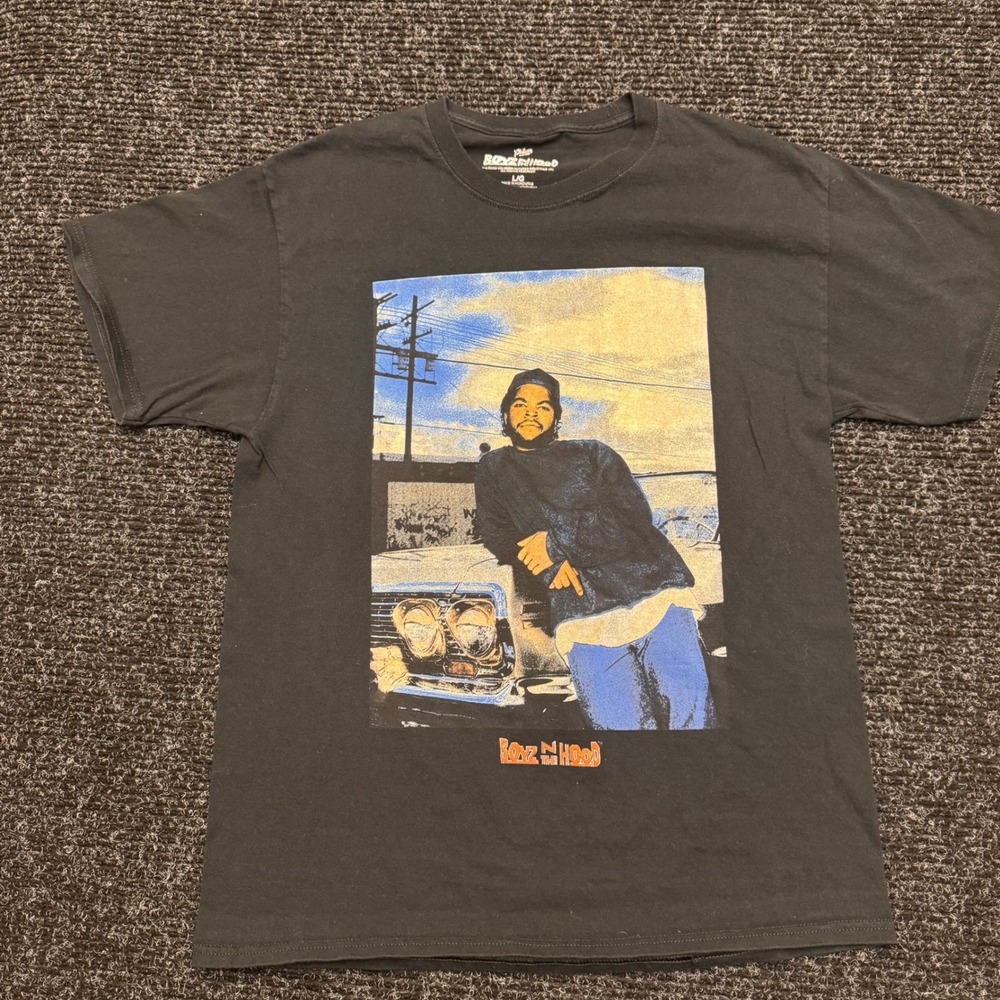 Boyz‎ N The Hood Ice Cube Doughboy Graphic T-Shirt Black Large Movie Tee